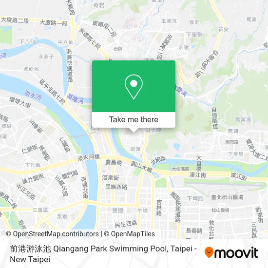 前港游泳池 Qiangang Park Swimming Pool map