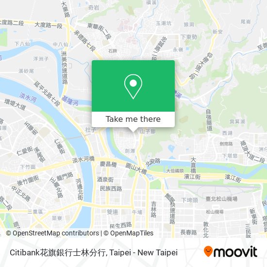 Citibank花旗銀行士林分行 map