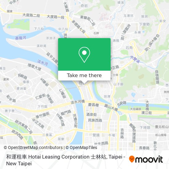 和運租車 Hotai Leasing Corporation 士林站地圖