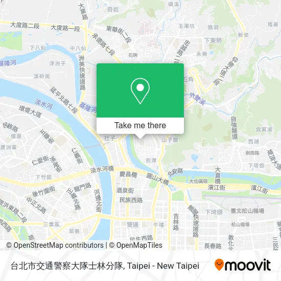 台北市交通警察大隊士林分隊地圖
