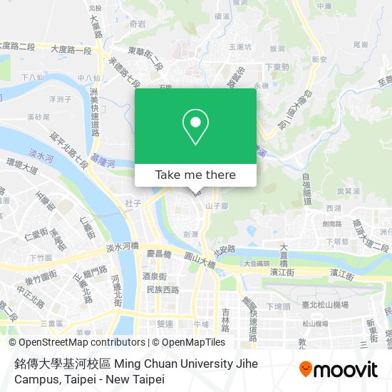 銘傳大學基河校區 Ming Chuan University Jihe Campus map