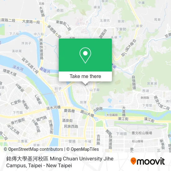 銘傳大學基河校區 Ming Chuan University Jihe Campus map