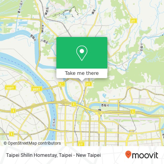 Taipei Shilin Homestay map
