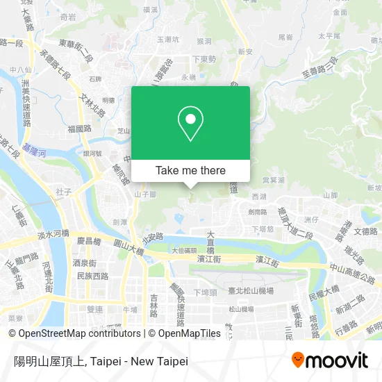 陽明山屋頂上 map