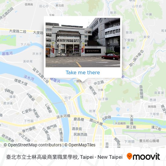 臺北市立士林高級商業職業學校 map