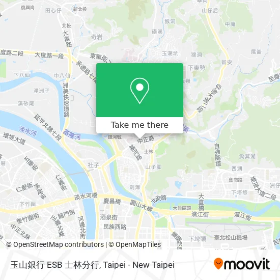 玉山銀行 ESB 士林分行 map
