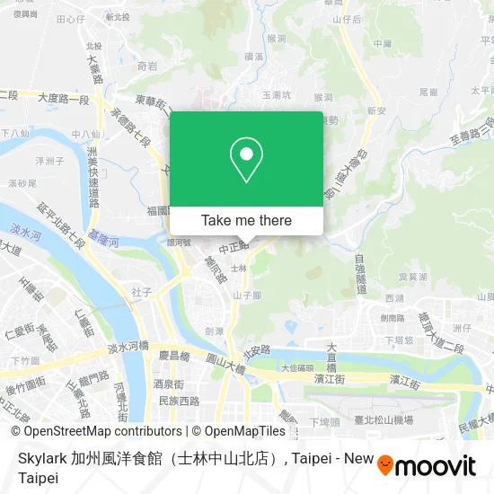 Skylark 加州風洋食館（士林中山北店）地圖