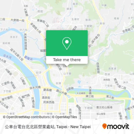 公車台電台北北區營業處站 map