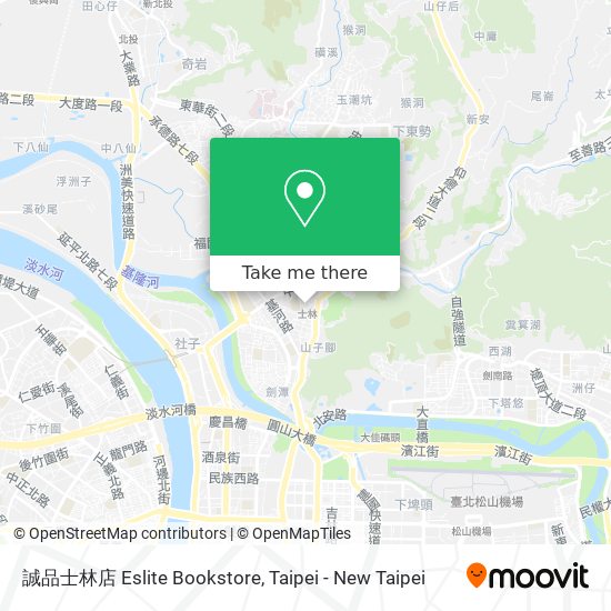 誠品士林店 Eslite Bookstore map