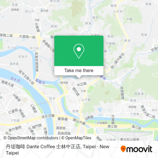 丹堤咖啡 Dante Coffee 士林中正店地圖