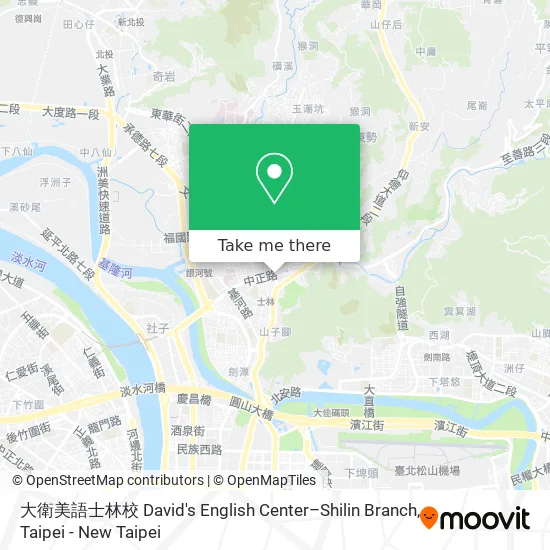 大衛美語士林校 David's English Center–Shilin Branch map