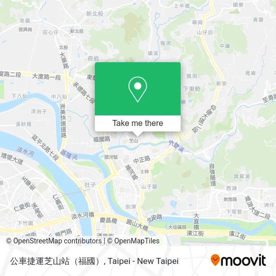 公車捷運芝山站（福國）地圖