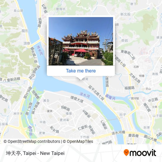 坤天亭 map