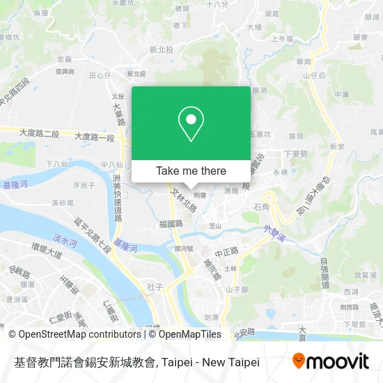 基督教門諾會錫安新城教會地圖
