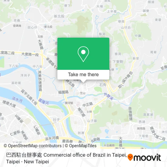 巴西駐台辦事處 Commercial office of Brazil in Taipei map