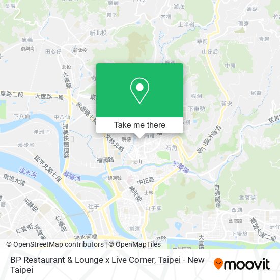 BP Restaurant & Lounge x Live Corner map