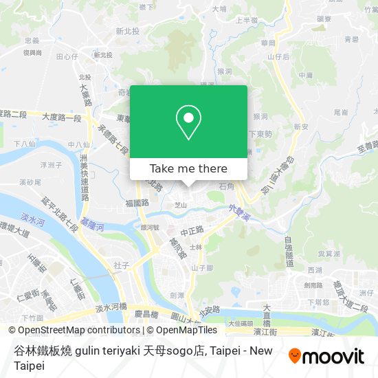 谷林鐵板燒 gulin teriyaki 天母sogo店地圖