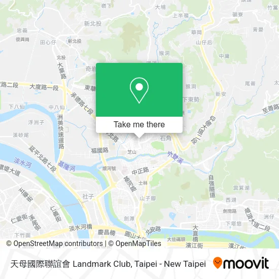 天母國際聯誼會 Landmark Club map