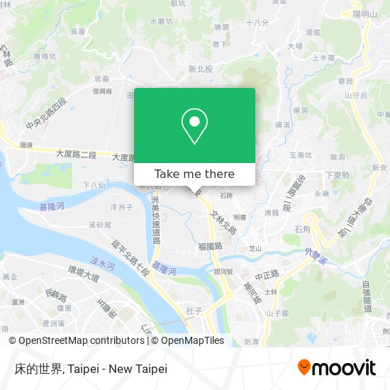 床的世界 map