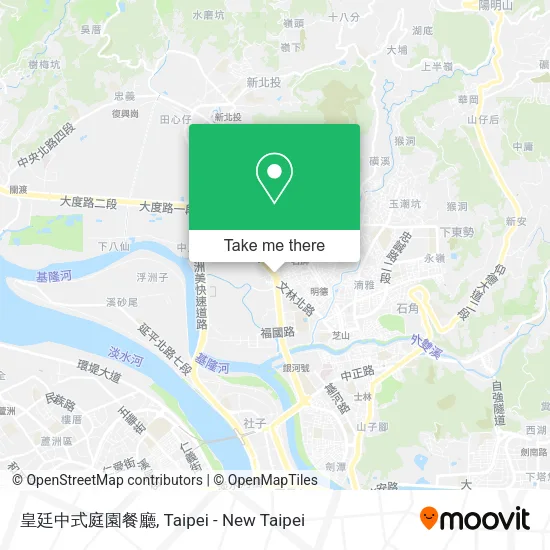 皇廷中式庭園餐廳地圖