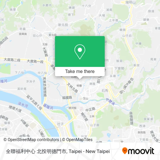 全聯福利中心 北投明德門市 map