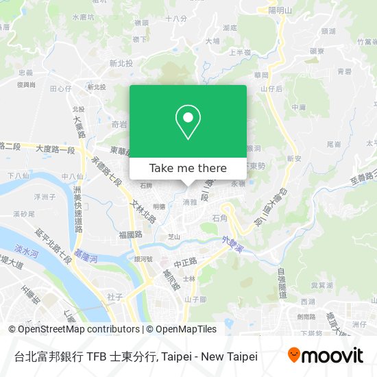 台北富邦銀行 TFB 士東分行 map