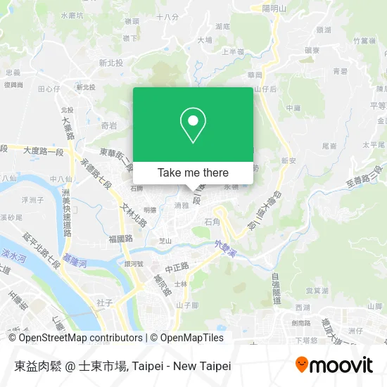 東益肉鬆 @ 士東市場地圖