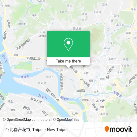 台北聯合花市地圖