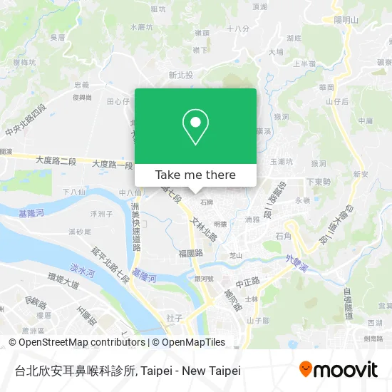 台北欣安耳鼻喉科診所 map