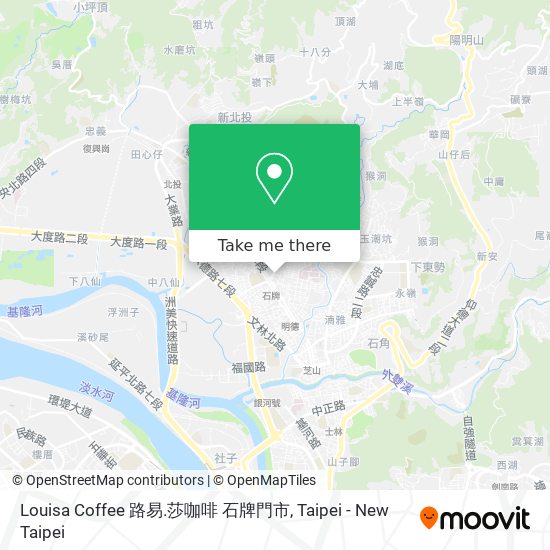 Louisa Coffee 路易.莎咖啡 石牌門市 map