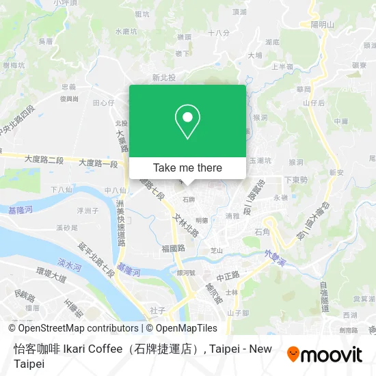 怡客咖啡 Ikari Coffee（石牌捷運店）地圖