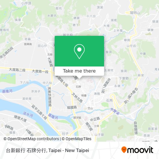 台新銀行 石牌分行 map
