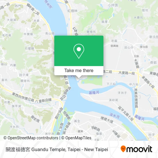 關渡福德宮 Guandu Temple地圖
