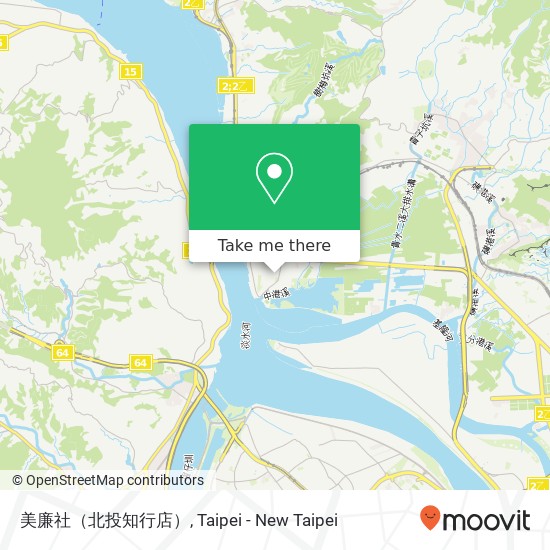 美廉社（北投知行店） map