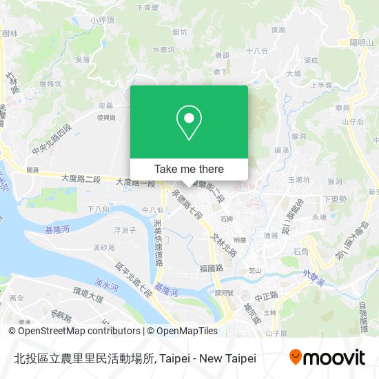 北投區立農里里民活動場所 map