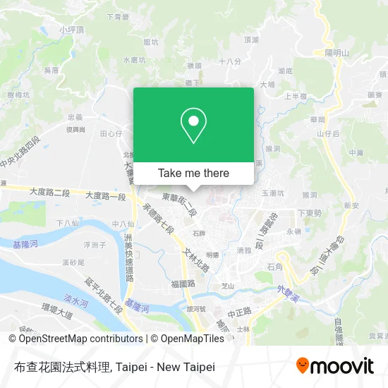 布查花園法式料理地圖