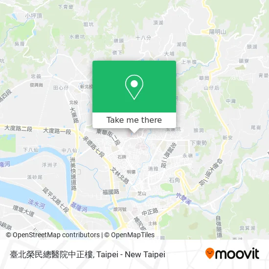 臺北榮民總醫院中正樓 map