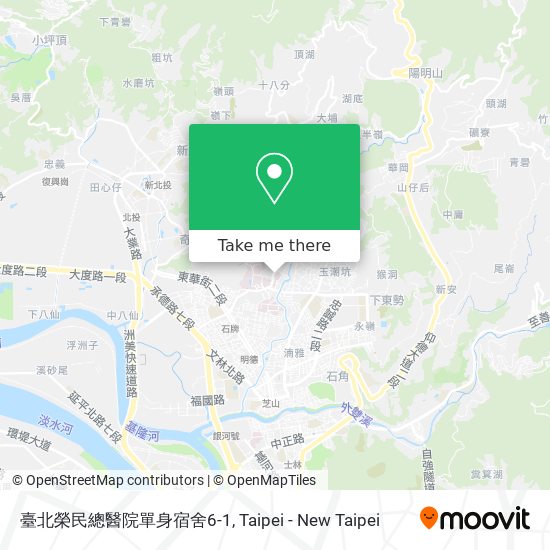 臺北榮民總醫院單身宿舍6-1 map