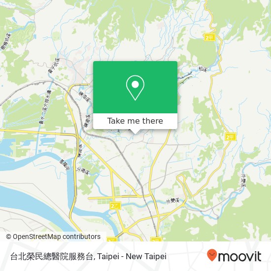 台北榮民總醫院服務台 map