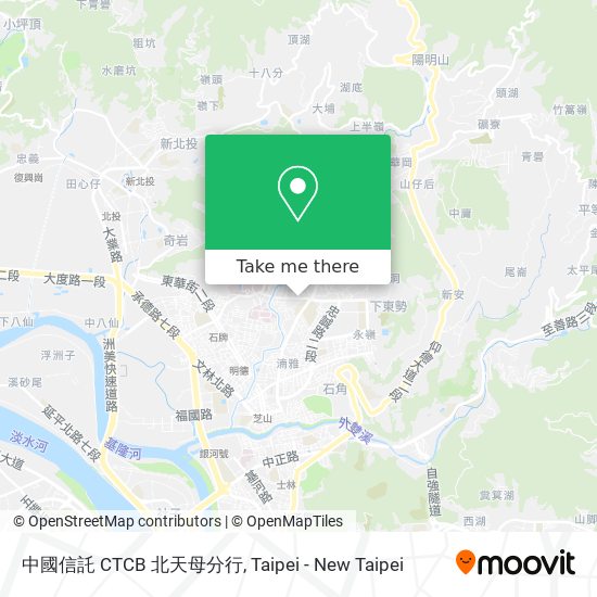 中國信託 CTCB 北天母分行 map
