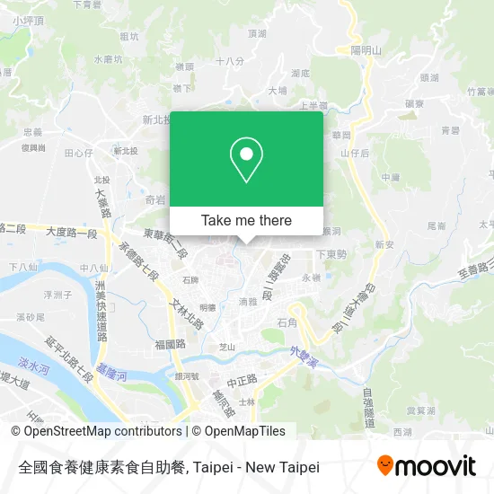 全國食養健康素食自助餐 map