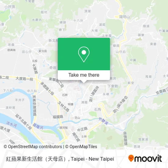 紅蘋果新生活館（天母店）地圖