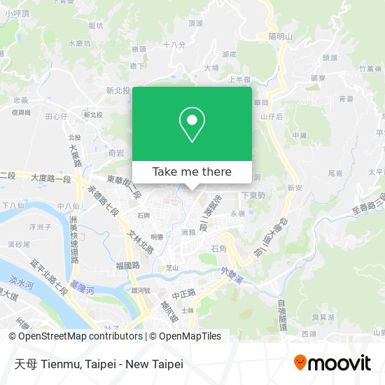 天母 Tienmu map