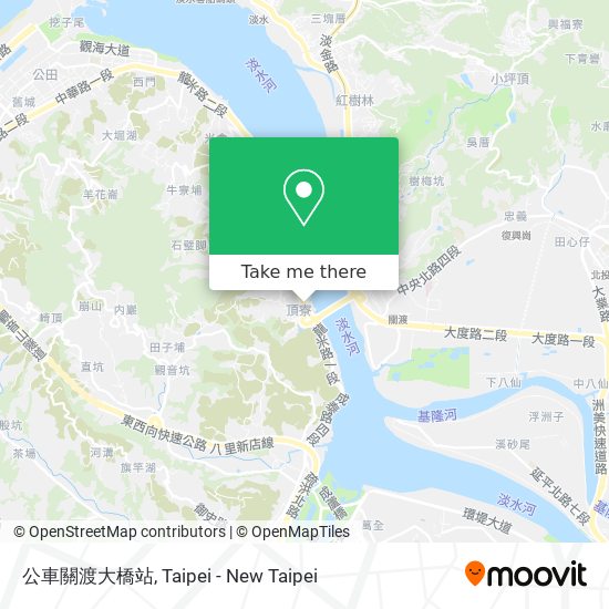 公車關渡大橋站地圖