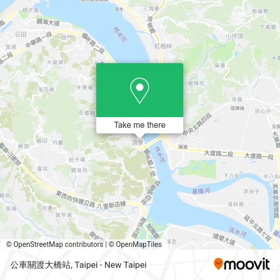 公車關渡大橋站地圖