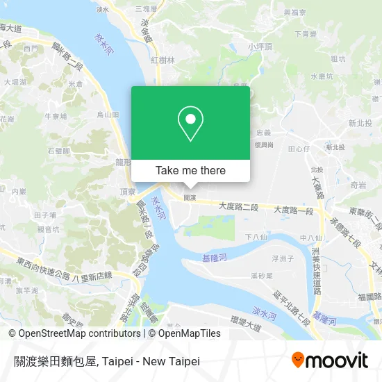 關渡樂田麵包屋地圖