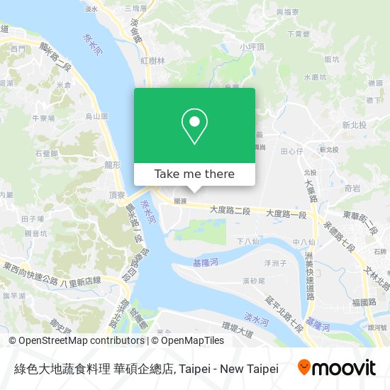 綠色大地蔬食料理 華碩企總店 map
