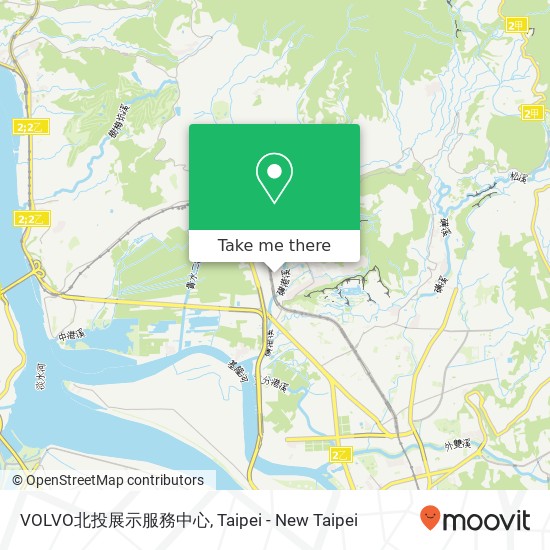 VOLVO北投展示服務中心 map