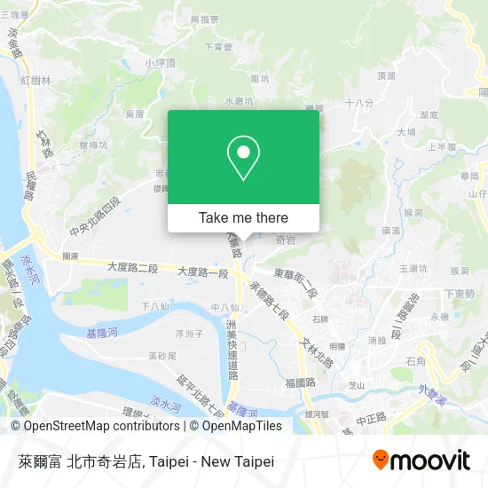 萊爾富 北市奇岩店地圖