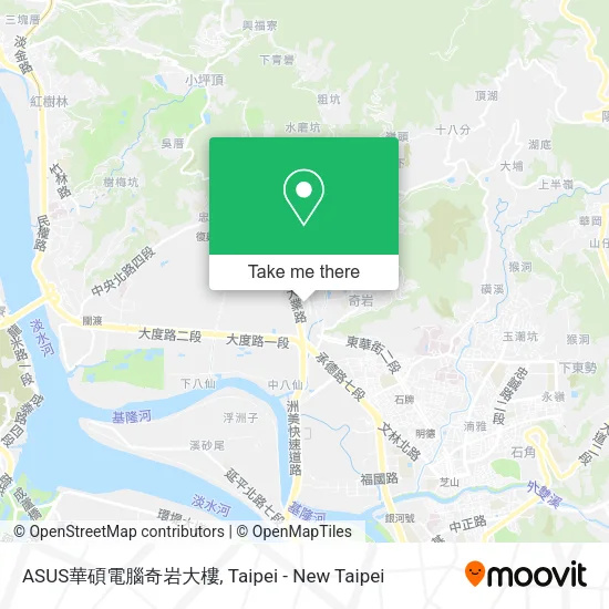 ASUS華碩電腦奇岩大樓地圖